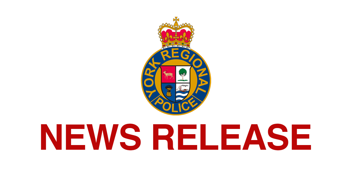 The York Regional Police crest above the words News Release
