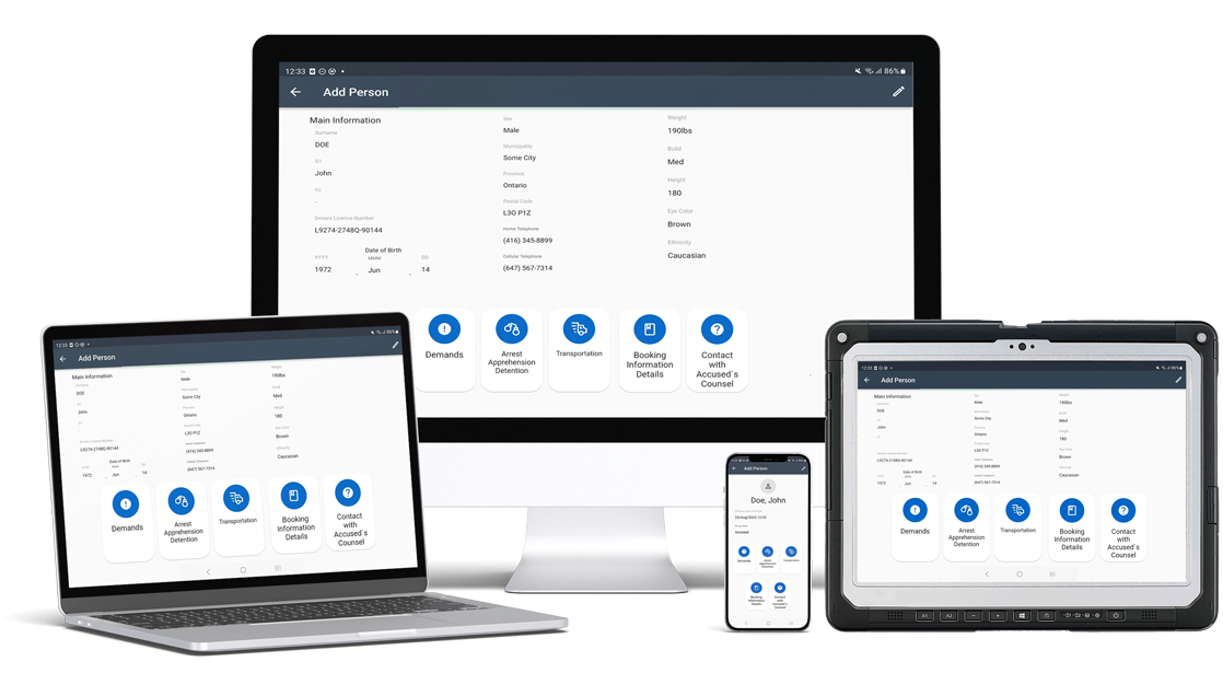 IMP eNotes running on desktop, laptop, tablet and phone